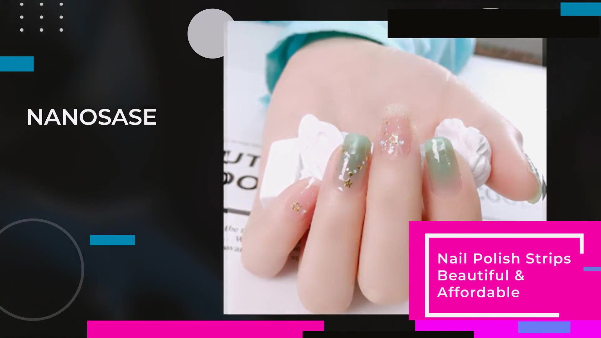 Amazon.com: 3D Nail Stickers Art, Stylish Nail Polish Strips with